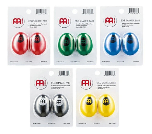 Imagen 2 de 2 de Huevos Rítmicos Egg Shaker Percusión Meinl X 2 Unidades