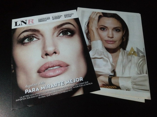 Angelina Jolie * Tapa Y Nota Revista La Nacion * 2012