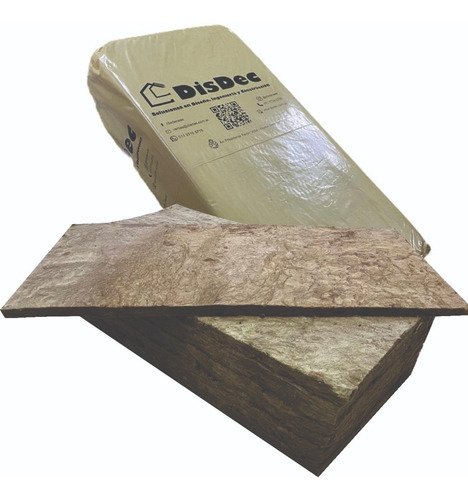 Imagen 1 de 5 de Bolsa Lana De Roca Aislante 80kg/m3 - 25mm X 10 Unidades