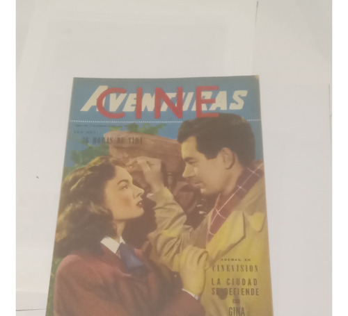 Revista Cine Aventuras N° 414 De 1954 Tapa Claudette Colbert