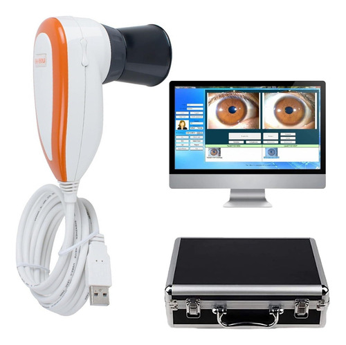 Câmera De Iridologia Com Analisador De Íris Detector 5,0mp