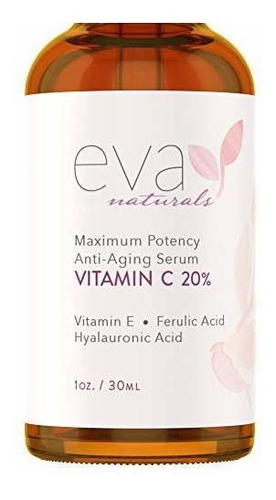 Mascarillas - Eva Naturals 20% Vitamin C Serum For Face, 1 O