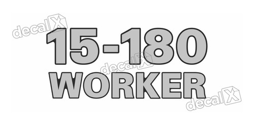 Adesivo Emblema Resinado Caminhão Volkswagen 15-180 Worker