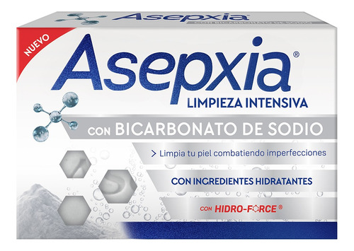 Asepxia Jabon En Barra Bicarbonato De Sodio X 100 Gr