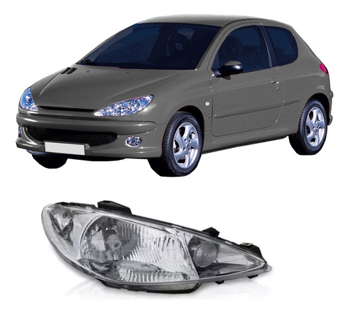 Optica Peugeot 206 Simple 2004/05/06/07/08/09/10/2011/2012 