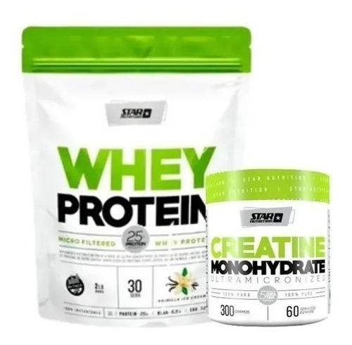 Creatina 300 Gr + Whey Protein 1 Kg Star Nutrition La Plata