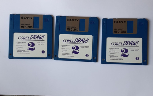 Diskettes 3 1/2 Corel Draw! 