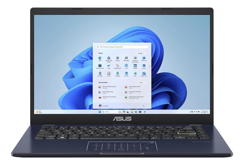 Laptop Asus 14 Pulgadas 4gb Ram 64gg Ssd Celeron N4500 W11 Color Azul Marino