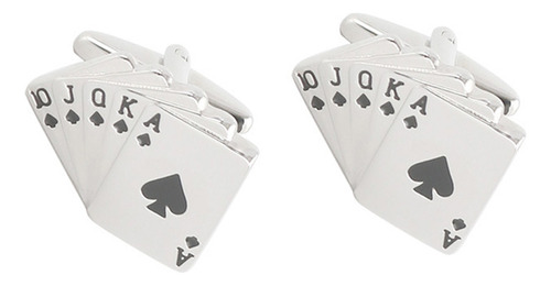 Gemelos Con Diseño De Póker Para Decoración Elegante De Traj