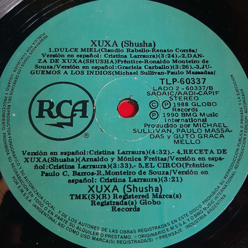 Sin Tapa Disco Xuxa Shusha Si0