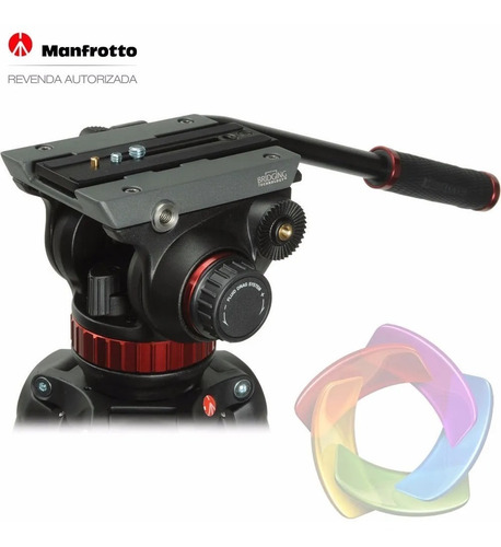 Imagem 4 de 4 de Manfrotto Mvh502ah - Cabeça Hidráulica P/ Vídeo Mvh 502ah