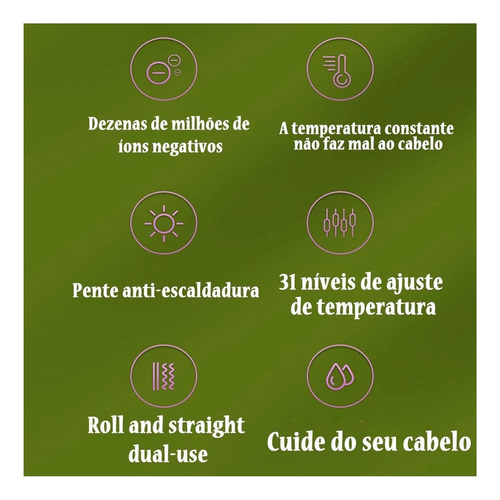 Y .. Lazhu Cepillo Alisador De Cabello Anion Basiqe Sleek