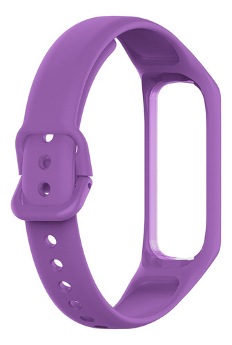 Pulseira Para Galaxy Fit 2 R220 Sport Lisa Colorida Cor Roxo