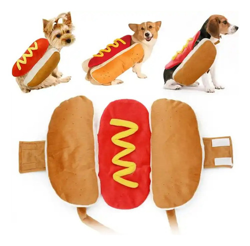Disfraz Para Perros - Hot Dog - Perro Caliente