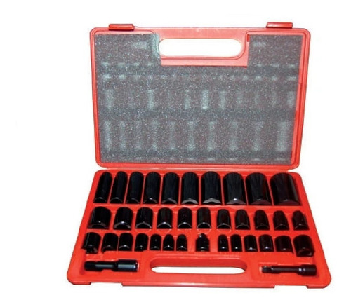 Imagen 2 de 2 de Dados Tool Alto Impacto C/estuche De 38 Pzs. Std. Y Mm