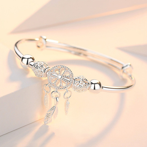 Pulsera Chapada En Plata Para Pulsera De Moda Femenina