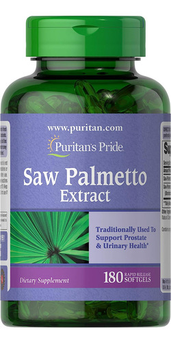 Saw Palmetto 1000 Mg Próstata Salud Urinaria 180 Cap