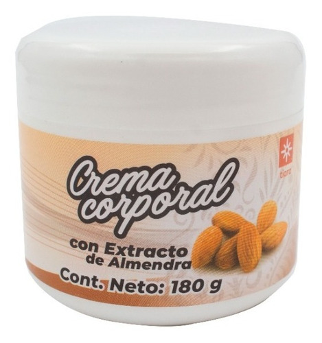 Crema Corporal Extracto De Almendra Suave Piel Hidratante Almendras