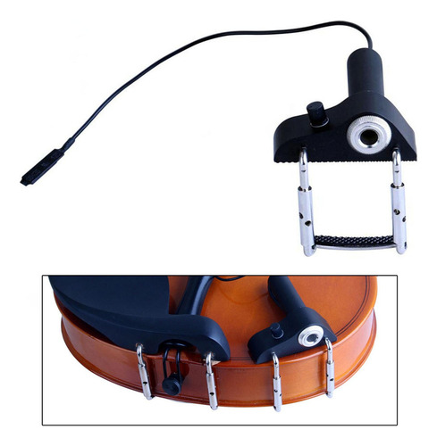 Micrófono Piezoeléctrico Portátil Para Violín, Guitarra