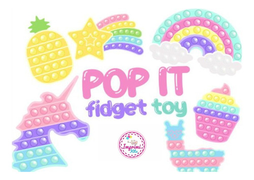 Kit Pop It Imagenes Cliparts Pastel Popit Imprimibles #804