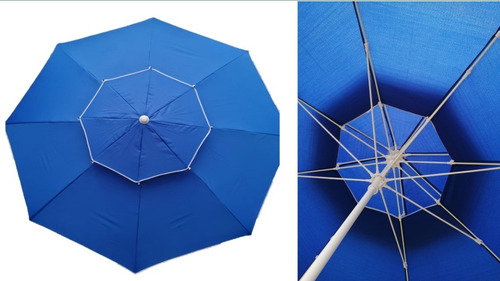 Parasol Doble Sombrilla De 2.80 De Diametro