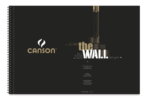 Cuaderno Espiral Canson The Wall 200 Grs A3 30h 