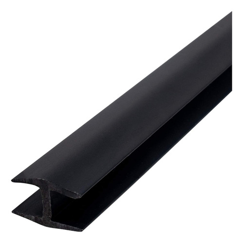 Canal Plastico H Para Material 1 4  Grosor Color Negro