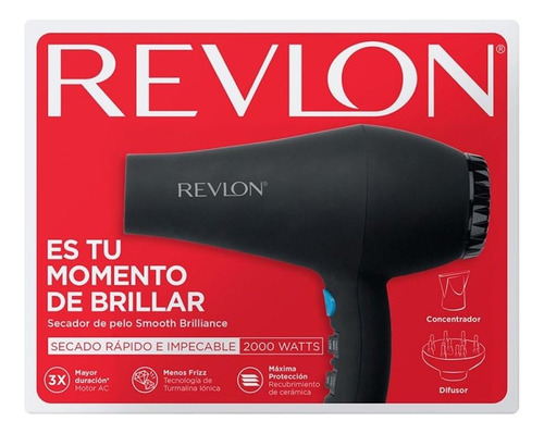 Secador Pelo Cabello Revlon Smooth Brilliance 2000w