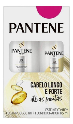 Kit Pantene Liso Extremo Shampoo 350ml + Condicionador 175ml