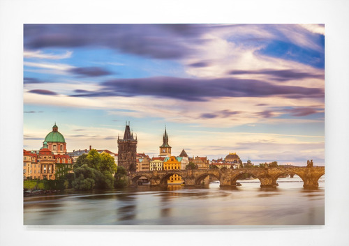 Cuadro Decorativo Paisaje Praga Hd 120x80 Listo Para Colgar