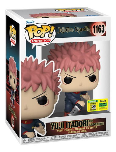 Funko Pop Jujutsu Kaisen Yuji Itadori 2022 Sdcc #1163