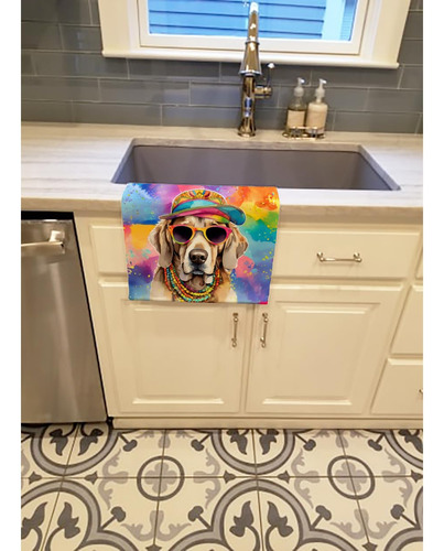 Toalla De Cocina Decorativa Weimaraner Hippie Dawg