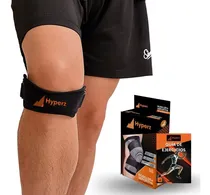 Comprar Hyperz.- Rodillera Menisquera Deportiva De Compresión Ajustable Elastica para Soporte de Meniscos Rodilla y Rótula Ortopédica de Neopreno ideal para Gym y Crossfit Color Negro