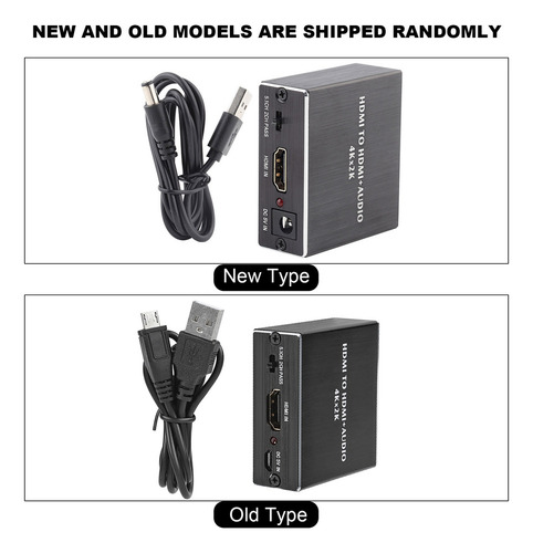 Divisor Y Extractor De Audio Hdmi 4k* 2k, Convertidor Hdmi A