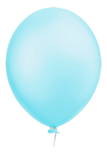 Balão Bexiga Azul Candy Perolizado N°9 25 Un Festa Decoração Cor Azul-claro