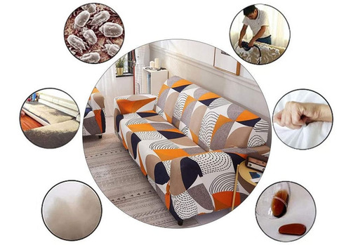 Imagen 4 de 9 de Funda Forro Protector Cobertor Para Mueble De 2 Cuerpos