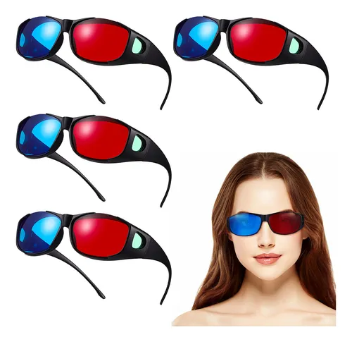 F Gafas Para Ver Películas En 3d, Rojas, 3 Unidades, 5