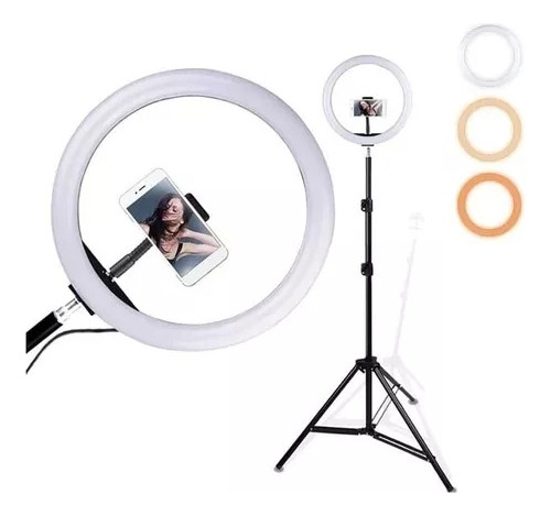 Aro Led (30cm) + Tripode (210cm) Con Soporte Celular