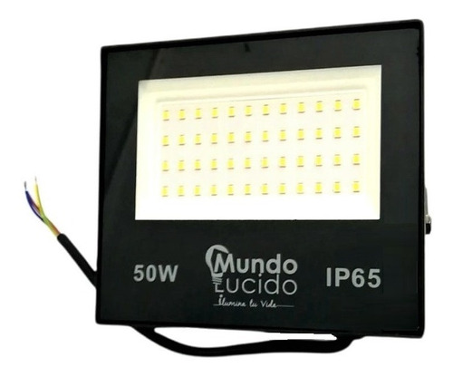 Reflector Led 50w Multivoltaje Para Exteriores Super Delgado