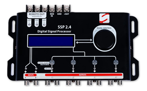 Crossover Y Ecualizador Digital Ssp 2.4 Entradas De 2 Canale