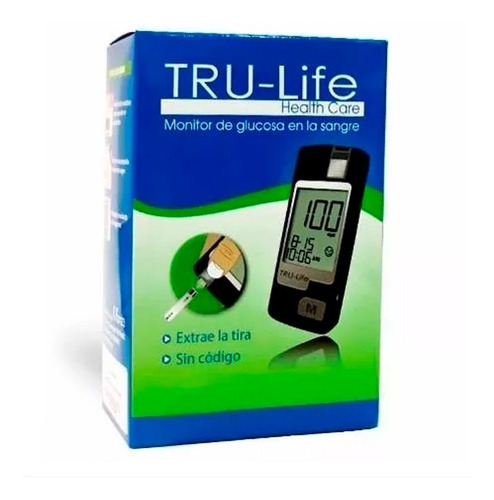 Glucometro Tru-life + 10 Lancetas + 10 Tirillas + Lancetero