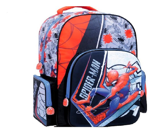 Mochila Spider Man 18 PuLG Relieve 11724 Marvel- Original