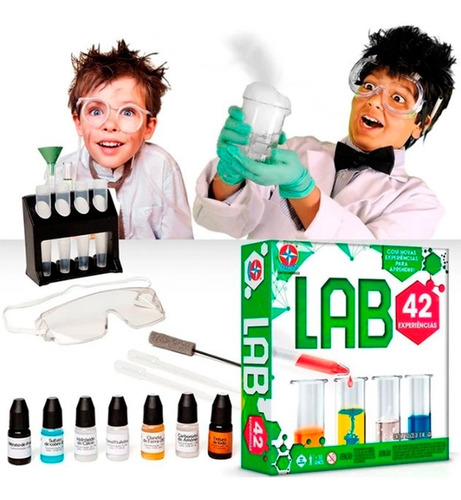 Jogo De Ciências Kit De Lab 42 Experiências Original Estrela