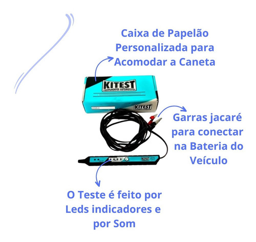 Teste De Bobina Caneta Magnética Automotiva Kitest Ka-205