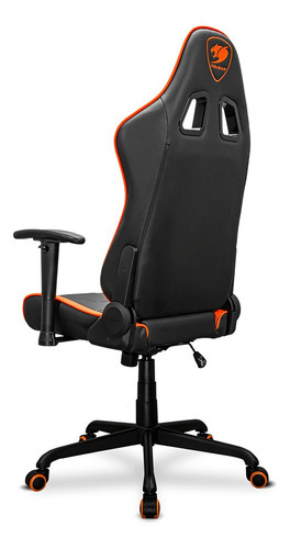 Silla Gamer Deportiva Cougar Armor Elite Naranja/negro Color Negro