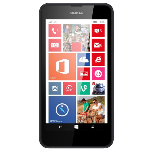 Nokia Lumia 635 4g 8gb - Nf - Anatel - Cor Preto