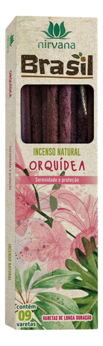 Incenso Natural Nirvana Novos Aromas Do Brasil - 2hr Queima Fragrância Orquídea