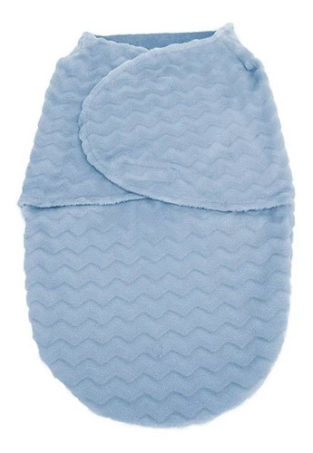 Imagem 2 de 9 de Saco De Dormir Com Velcro Baby Super Soft Azul Buba 09883