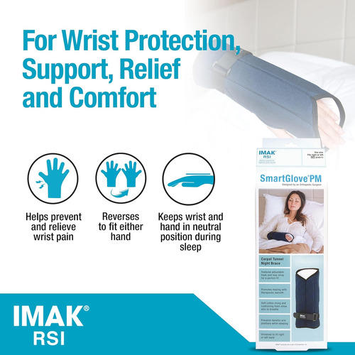 Imak Rsi Smartglove Pm - Muñequera Para Túnel Carpiano Y Ten
