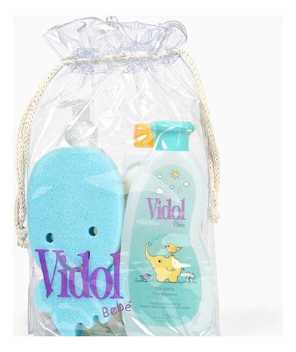 Vidol Set De Baño Bebé Colonia Polvo Shampoo Esponja